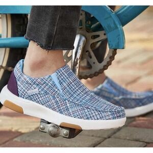 Orthocomfoot Womens ZGBX02G Blue Orthopedic Casual Deck Size 36 Slip-On Shoes